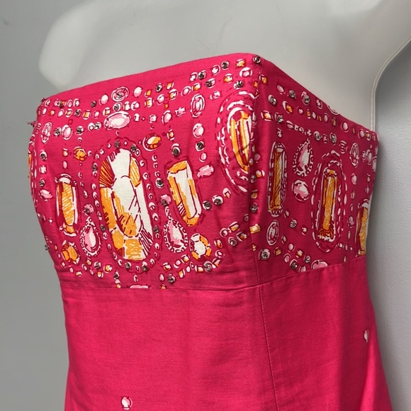 Lilly Pulitzer Strapless Dress with Sequins - Picture 3 of 7